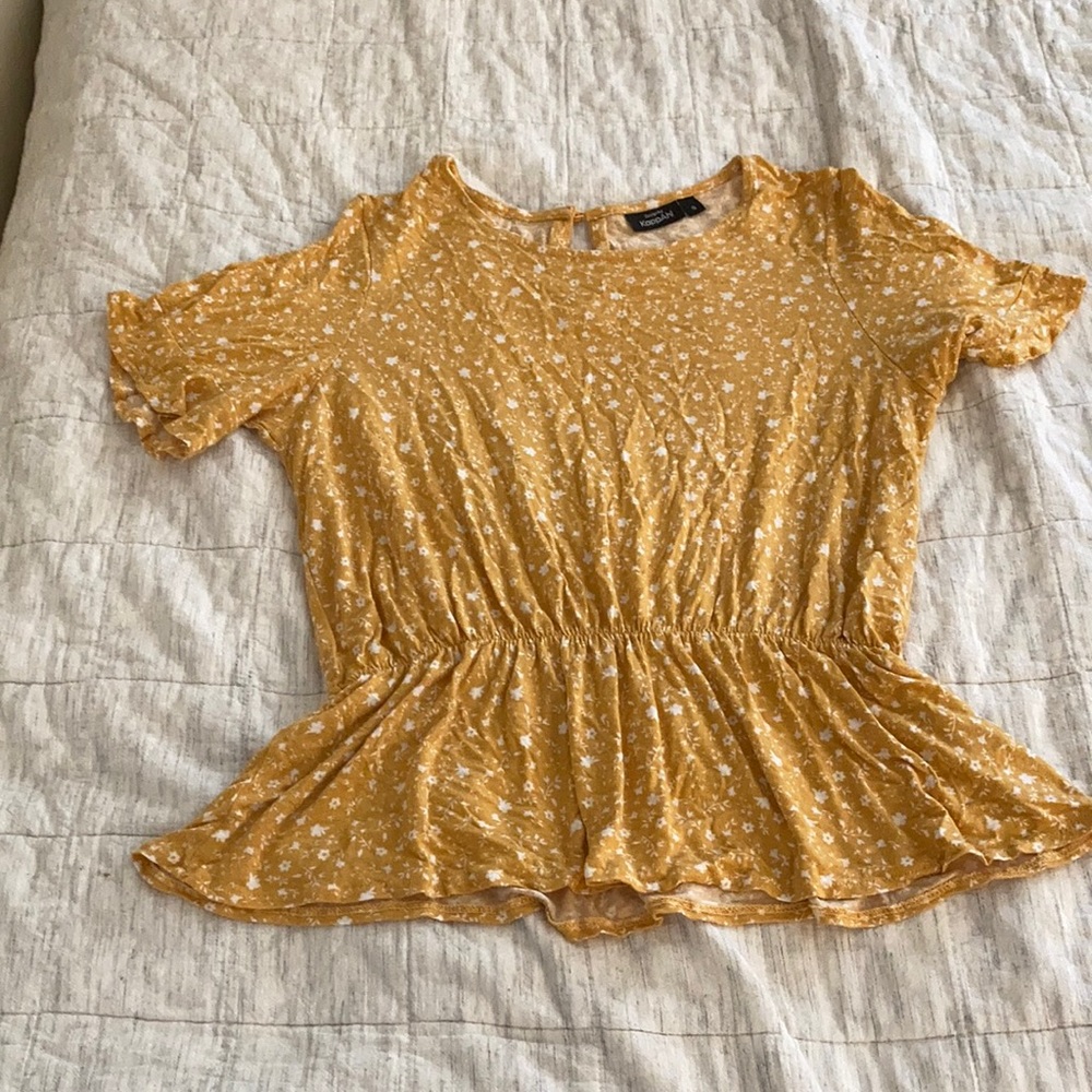 Yellow Floral Blouse